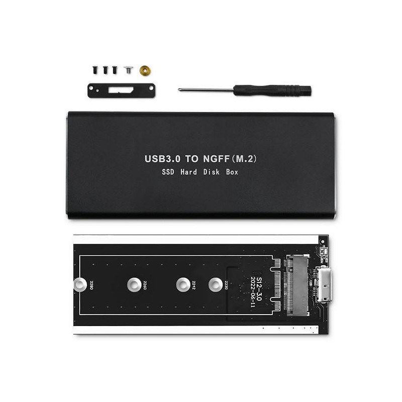 Obudowa/kieszeń Qoltec do dysków SSD M.2 SATA | NGFF | USB 3.0