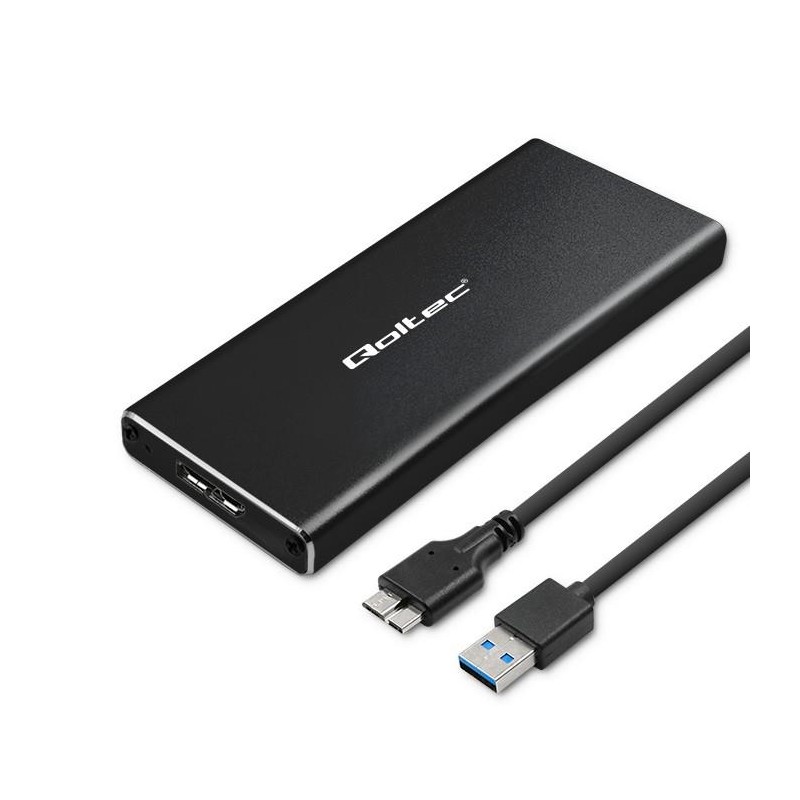 Obudowa/kieszeń Qoltec do dysków SSD M.2 SATA | NGFF | USB 3.0