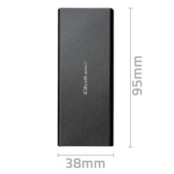 Obudowa/kieszeń Qoltec do dysków SSD M.2 SATA | NGFF | USB 3.0