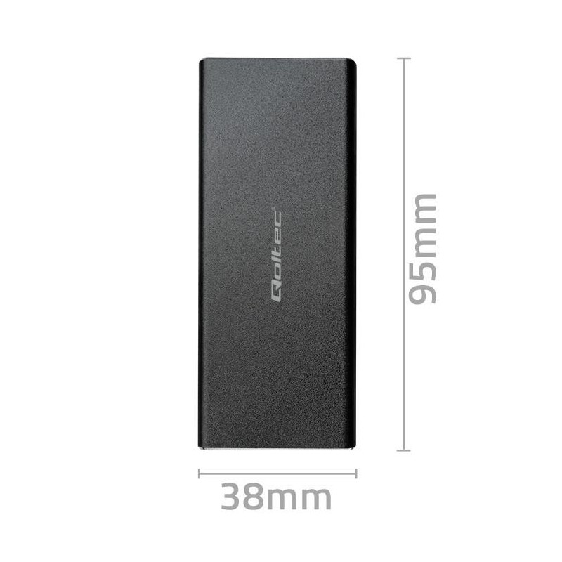 Obudowa/kieszeń Qoltec do dysków SSD M.2 SATA | NGFF | USB 3.0