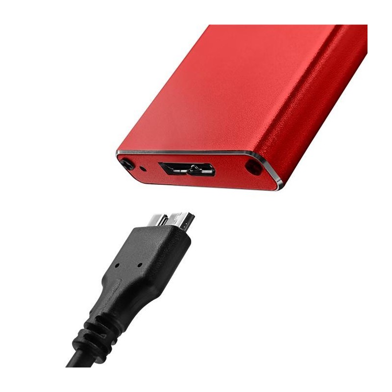Obudowa/kieszeń Qoltec na dysk M.2 SSD | SATA | NGFF | USB 3… | PartsPC.pl