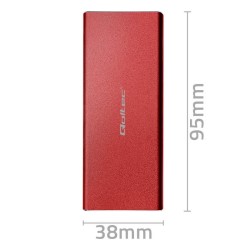Obudowa/kieszeń Qoltec na dysk M.2 SSD | SATA | NGFF | USB 3… | PartsPC.pl