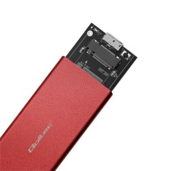 Obudowa/kieszeń Qoltec na dysk M.2 SSD | SATA | NGFF | USB 3… | PartsPC.pl