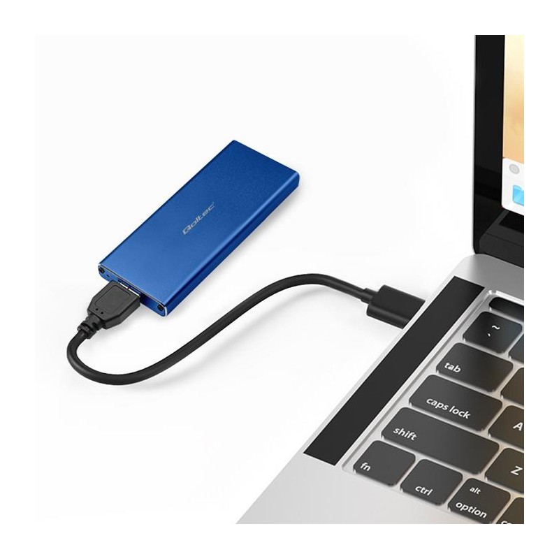 Obudowa/kieszeń Qoltec na dysk M.2 SSD | SATA | NGFF | USB 3… | PartsPC.pl