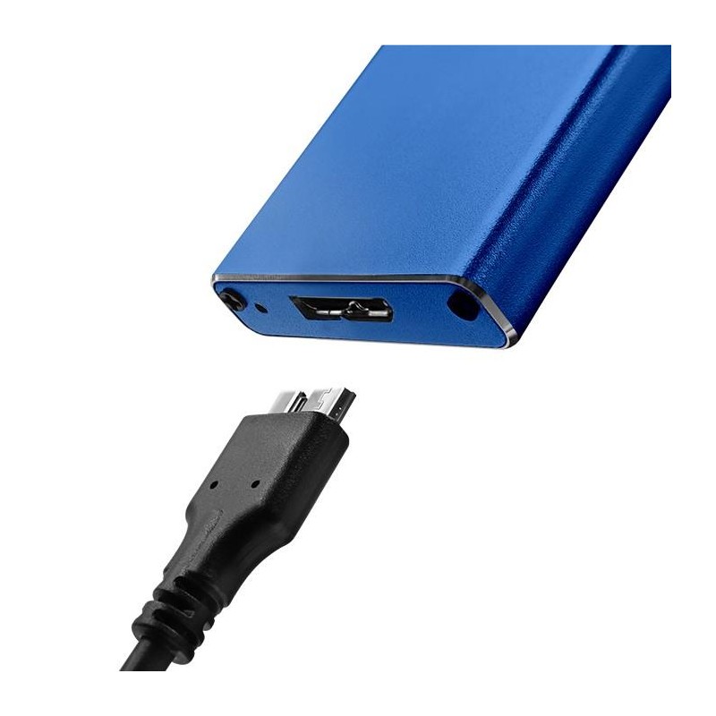 Obudowa/kieszeń Qoltec na dysk M.2 SSD | SATA | NGFF | USB 3… | PartsPC.pl