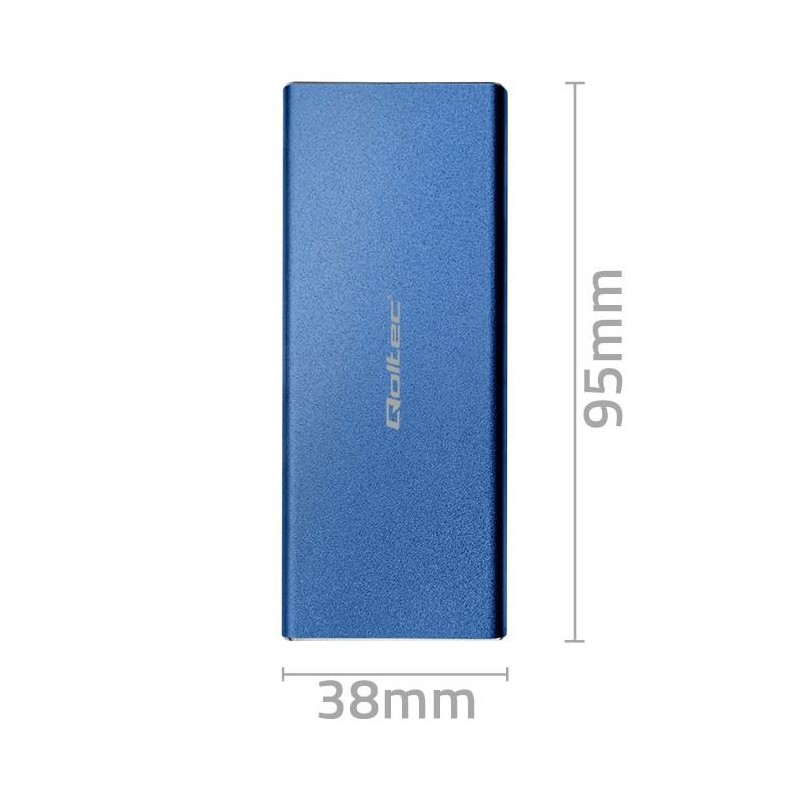 Obudowa/kieszeń Qoltec na dysk M.2 SSD | SATA | NGFF | USB 3… | PartsPC.pl