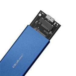 Obudowa/kieszeń Qoltec na dysk M.2 SSD | SATA | NGFF | USB 3… | PartsPC.pl