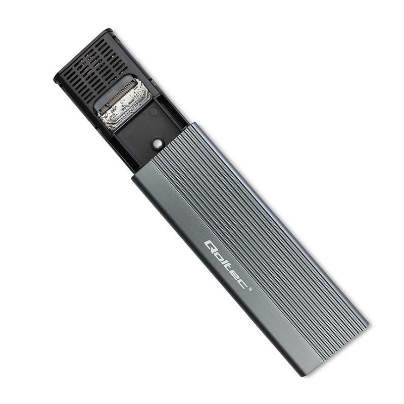 Obudowa/kieszeń Qoltec na dysk SSD M.2 | SATA | NGFF | USB-C | | Super