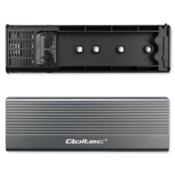 Obudowa/kieszeń Qoltec na dysk SSD M.2 | SATA | NGFF | USB-C | | Super
