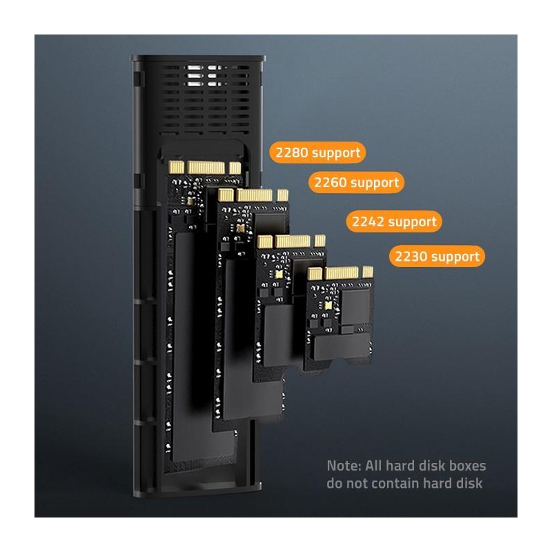 Obudowa/kieszeń Qoltec NV2271 na dysk M.2 SSD | SATA | NVMe … | PartsPC.pl