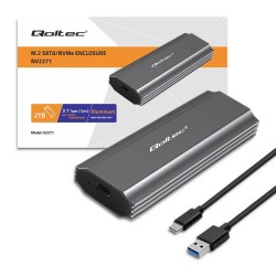 Obudowa/kieszeń Qoltec NV2271 na dysk M.2 SSD | SATA | NVMe … | PartsPC.pl