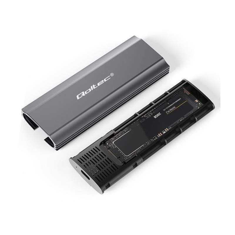 Obudowa/kieszeń Qoltec NV2271 na dysk M.2 SSD | SATA | NVMe … | PartsPC.pl