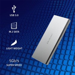 Obudowa/kieszeń Qoltec na dysk M.2 SSD | SATA | NGFF | USB 3… | PartsPC.pl