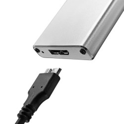 Obudowa/kieszeń Qoltec na dysk M.2 SSD | SATA | NGFF | USB 3… | PartsPC.pl