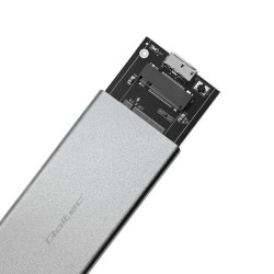 Obudowa/kieszeń Qoltec na dysk M.2 SSD | SATA | NGFF | USB 3… | PartsPC.pl