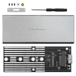 Obudowa/kieszeń Qoltec na dysk M.2 SSD | SATA | NGFF | USB 3… | PartsPC.pl