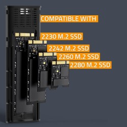 Obudowa/kieszeń Qoltec na dysk M.2 SSD | NVMe | PCIe | USB 3… | PartsPC.pl