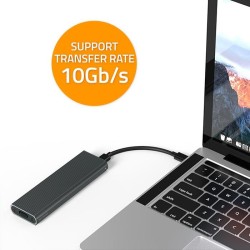 Obudowa/kieszeń Qoltec na dysk M.2 SSD | NVMe | PCIe | USB 3… | PartsPC.pl