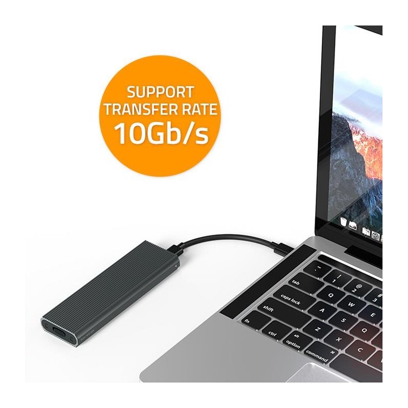 Obudowa/kieszeń Qoltec na dysk M.2 SSD | NVMe | PCIe | USB 3… | PartsPC.pl