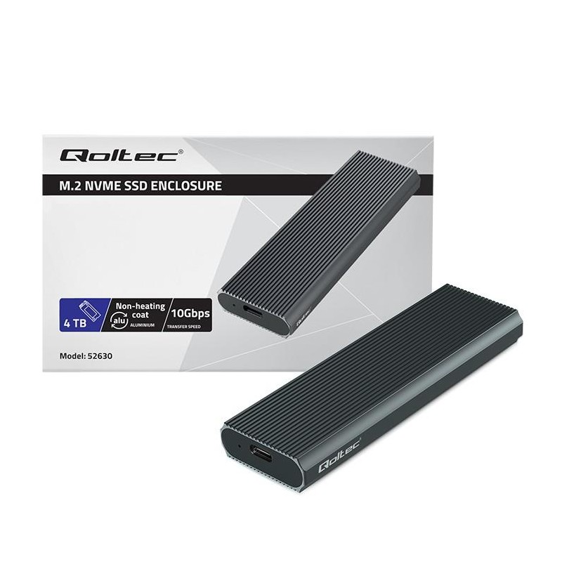 Obudowa/kieszeń Qoltec na dysk M.2 SSD | NVMe | PCIe | USB 3… | PartsPC.pl