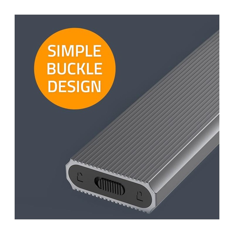 Obudowa/kieszeń Qoltec na dysk M.2 SSD | NVMe | PCIe | USB 3… | PartsPC.pl