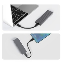 Obudowa/kieszeń Qoltec na dysk M.2 SSD | NVMe | PCIe | USB 3… | PartsPC.pl