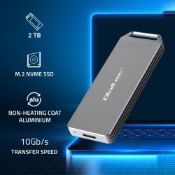 Obudowa/kieszeń Qoltec mini na dysk M.2 SSD | NVMe | PCIe | … | PartsPC.pl