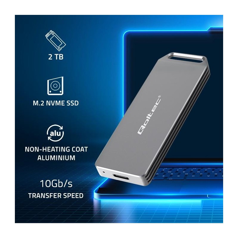 Obudowa/kieszeń Qoltec mini na dysk M.2 SSD | NVMe | PCIe | … | PartsPC.pl