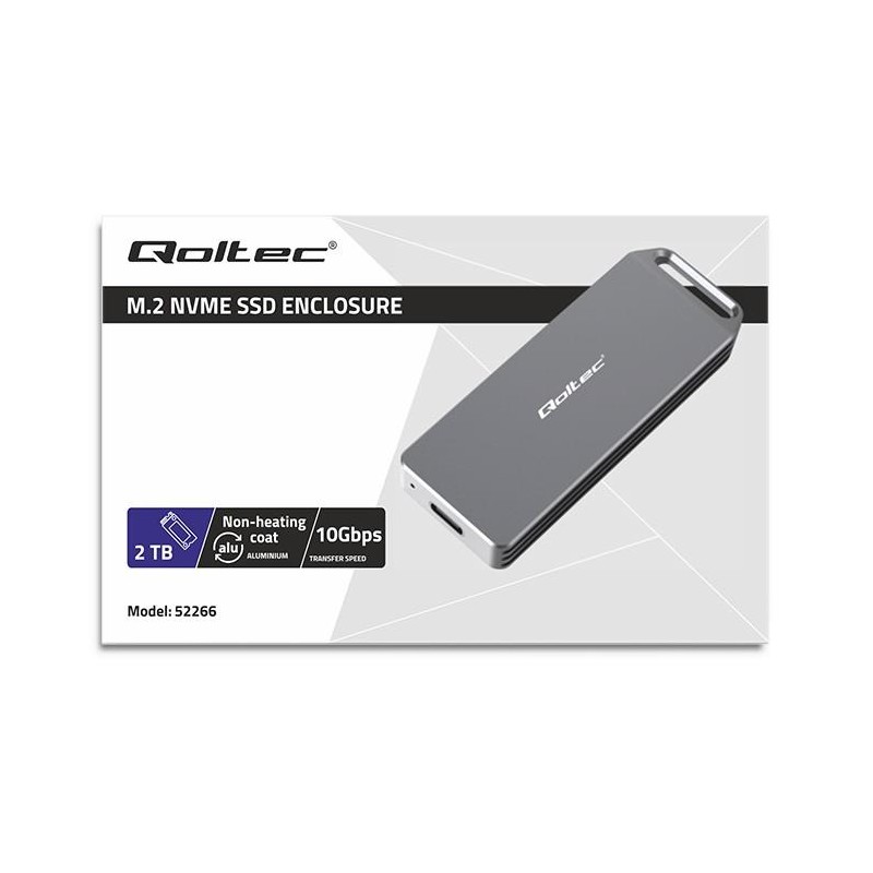 Obudowa/kieszeń Qoltec mini na dysk M.2 SSD | NVMe | PCIe | … | PartsPC.pl