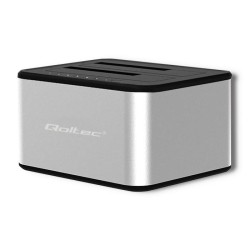 Stacja dokująca Qoltec dysków 2x HDD/SSD | 2.5" / 3.5" SATA | USB 3.0 |
