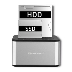 Stacja dokująca Qoltec dysków 2x HDD/SSD | 2.5" / 3.5" SATA | USB 3.0 |