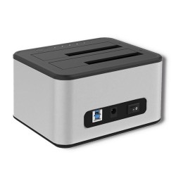 Stacja dokująca Qoltec dysków 2x HDD/SSD | 2.5" / 3.5" SATA | USB 3.0 |