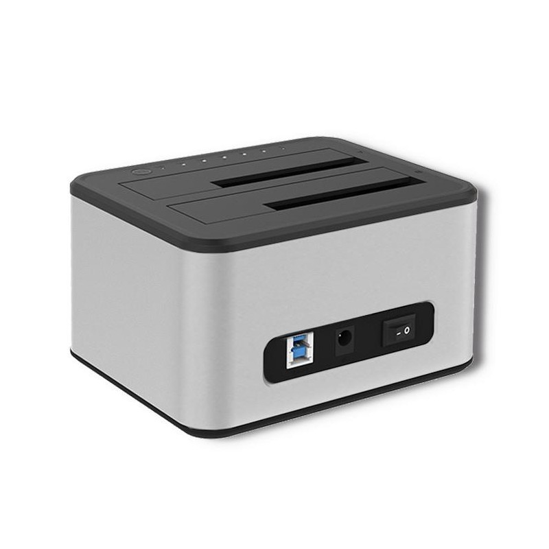 Stacja dokująca Qoltec dysków 2x HDD/SSD | 2.5" / 3.5" SATA | USB 3.0 |
