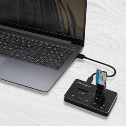 Stacja dokująca Qoltec dysków 2x SSD M.2 SATA | NGFF | USB typ C