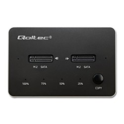 Stacja dokująca Qoltec dysków 2x SSD M.2 SATA | NGFF | USB typ C