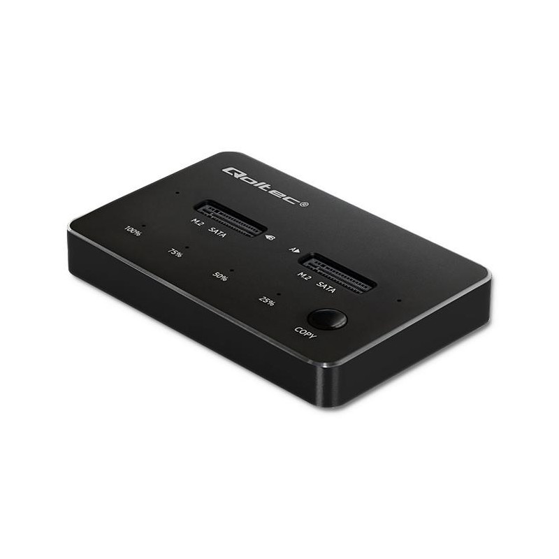 Stacja dokująca Qoltec dysków 2x SSD M.2 SATA | NGFF | USB typ C