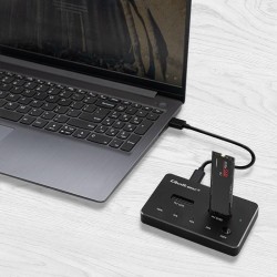 Stacja dokująca Qoltec dysków SSD M.2 | NVMe | SATA | USB-C | DUAL 2 x 2TB