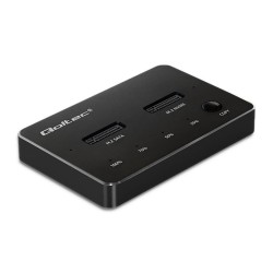 Stacja dokująca Qoltec dysków SSD M.2 | NVMe | SATA | USB-C | DUAL 2 x 2TB