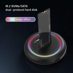 Stacja dokująca Qoltec dysków SSD M.2 | NVMe | SATA | USB-C | 2TB