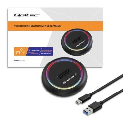 Stacja dokująca Qoltec dysków SSD M.2 | NVMe | SATA | USB-C | 2TB