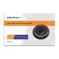 Stacja dokująca Qoltec dysków SSD M.2 | NVMe | SATA | USB-C | 2TB