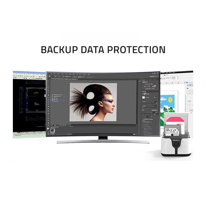 Stacja dokująca Qoltec do dysków HDD SSD 2.5" 3.5" | SATA II… | PartsPC.pl