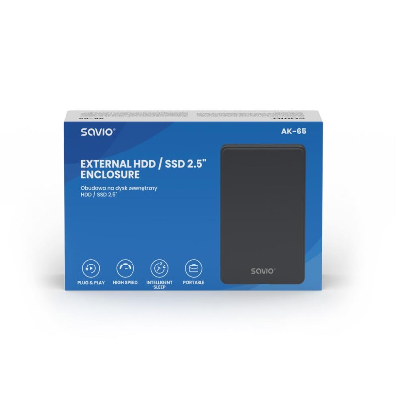Savio Zewnętrzna obudowa na dysk HDD/SDD 2,5 cala, USB 3.0, … | PartsPC.pl