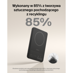 Belkin BoostCharge Powerbank 5000 mAh, Qi2 15W, z podstawką,… | PartsPC.pl