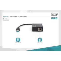 Karta sieciowa przewodowa USB 3.0 A do RJ45 Gigabit SFP Ethe… | PartsPC.pl