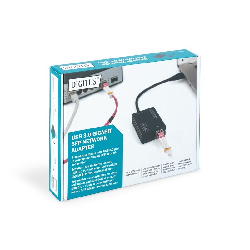 Karta sieciowa przewodowa USB 3.0 A do RJ45 Gigabit SFP Ethe… | PartsPC.pl