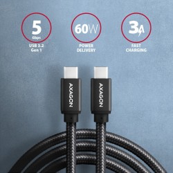 BUCM3-CM10AB Kabel USB-C - USB-C 3.2 Gen 1, 1m, PD 60W 3A, A… | PartsPC.pl