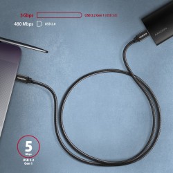 BUCM3-CM10AB Kabel USB-C - USB-C 3.2 Gen 1, 1m, PD 60W 3A, A… | PartsPC.pl
