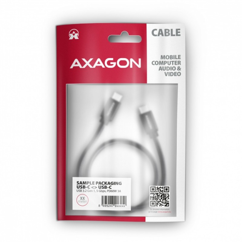 BUCM3-CM10AB Kabel USB-C - USB-C 3.2 Gen 1, 1m, PD 60W 3A, A… | PartsPC.pl