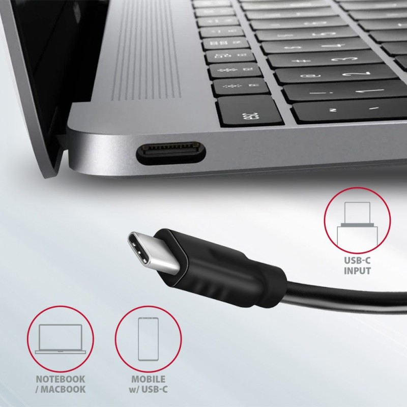 HMC-5G2 Wieloportowy hub USB 5in1, 10Gbps, 2x USB-A + 2x USB… | PartsPC.pl